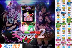 マクロスフロンティア2　リール＆筐体画像